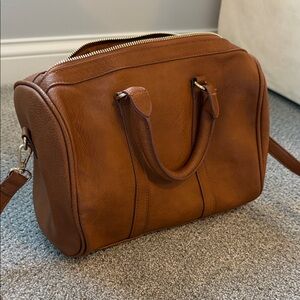 Brown Vegan Leather Handbag